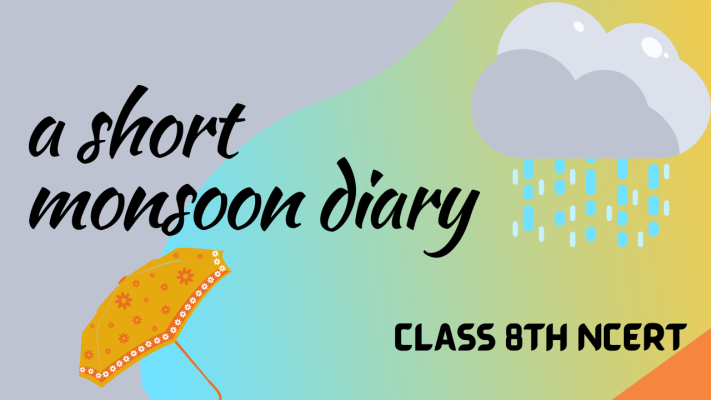 A Short Monsoon Diary Class 8th NCERT